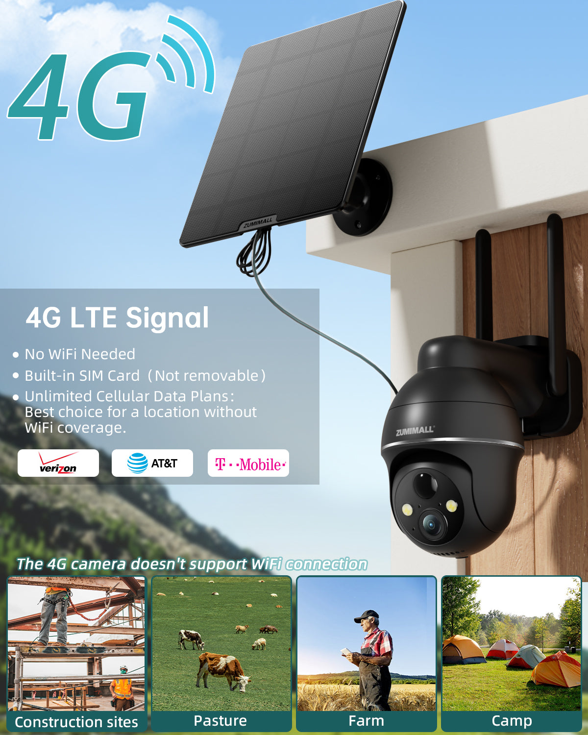 š„Prime Day Deal-4G LTE Cellular outside Battery Powered Security