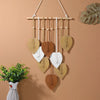 DIY Bohemian Tapestry - Handwoven Leaf Wall Hanging