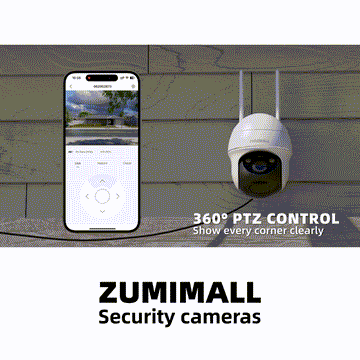 Solar Powered Outdoor Security Camera 4MP 360° PTZ with Spotlight - TikTok Solar Powered Outdoor Security Camera 4MP 360° PTZ with Spotlight - TikTok