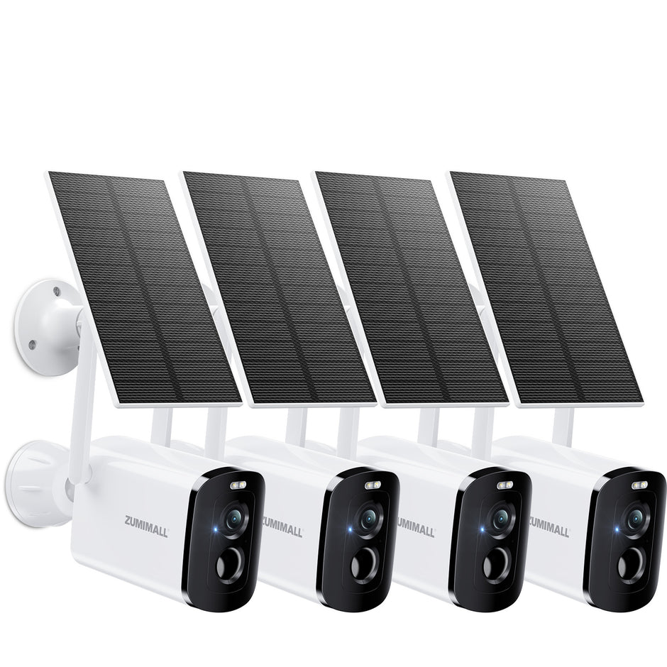 Cámara de seguridad ZUMIMALL 2K con energía solar y batería 2.4G WiFi - DG4K 