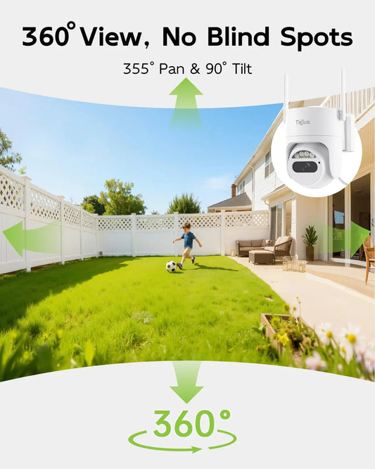 Tiejus 360° PTZ  5G WiFi Plug in Power Security Camera-MG3