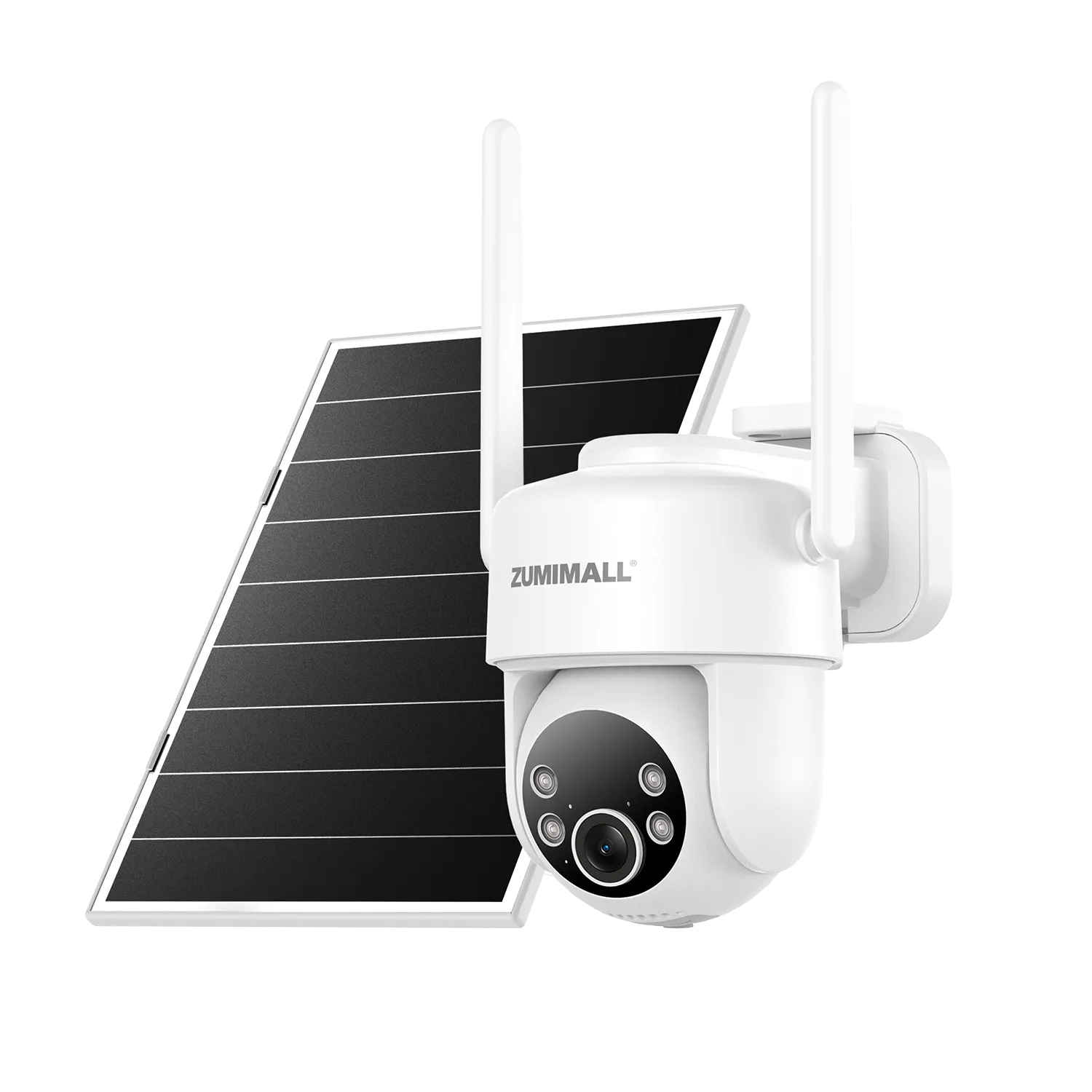 ZUMIMALL 2K AOV Solar-Powered Wireless Security Camera, 24/7
