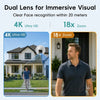ZUMIMALL 4K AOV Dual Lens Solar Security Camera-X7K