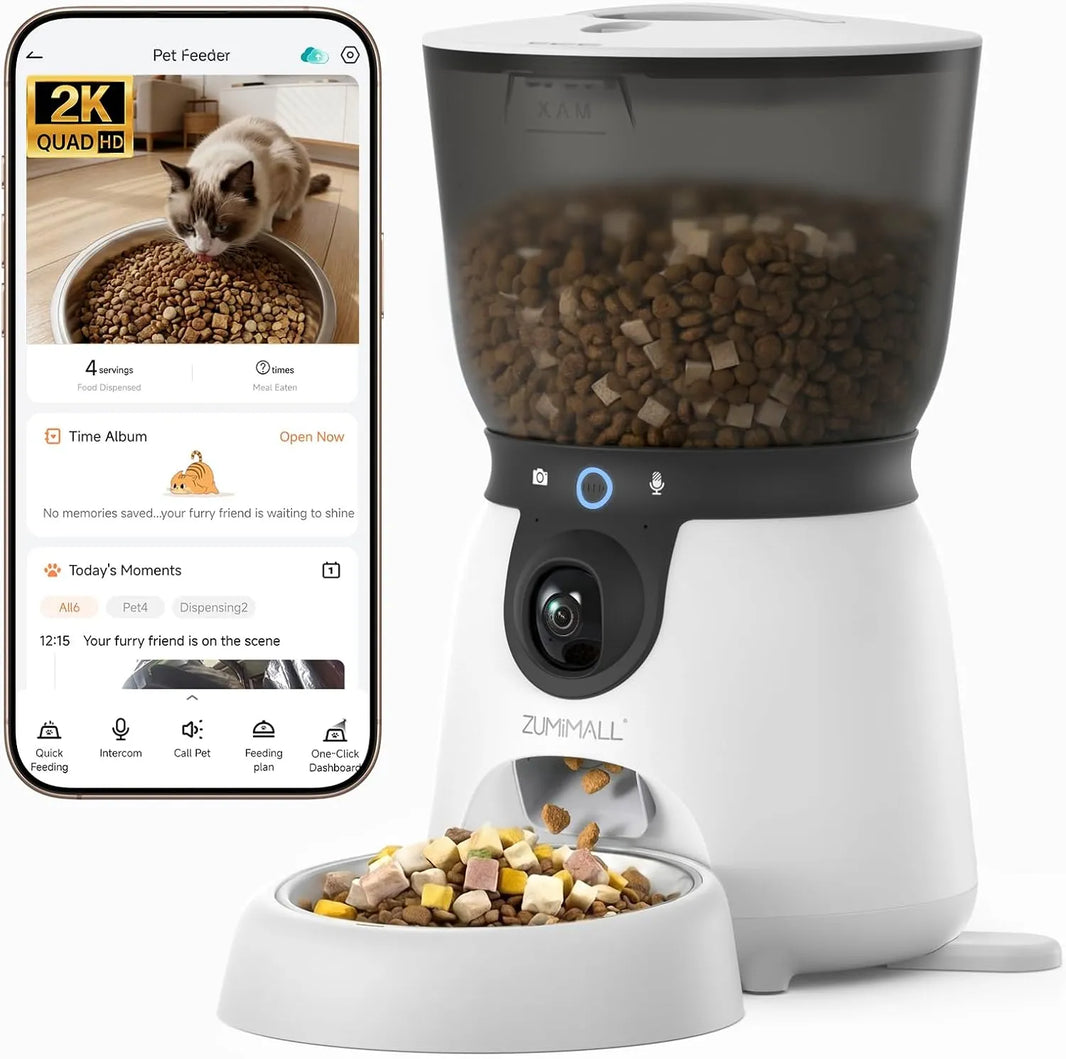 Monitor para bebés y mascotas ZUMIMALL 5G/2.4G WiFi con cable y seguimiento automático -BK06 (con enchufe)