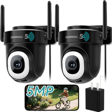 ZUMIMALL Outdoor WiFi Security Camera-BK05(2 PACK)