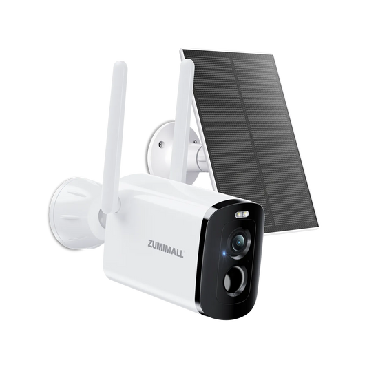 ZUMIMALL 2K  Solar Powered Outdoor Security Camera -DG4K/X6K