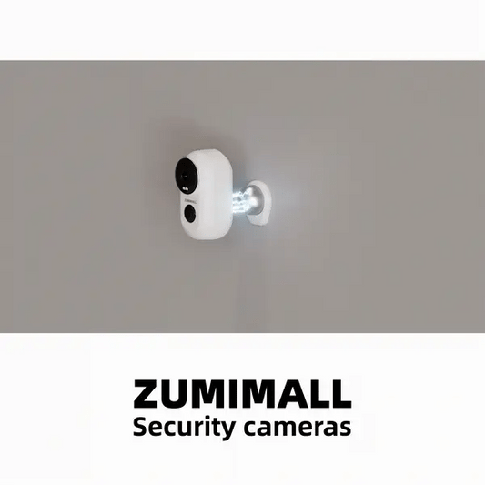 ¡Sin perforaciones! Cámara de seguridad para exteriores 2K con batería, WiFi 2.4G y montaje magnético -F5