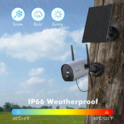 2K Security Cameras Wireless Outdoor-Zumimall Solar Powered Surveillance Camera（GX1K-2k）