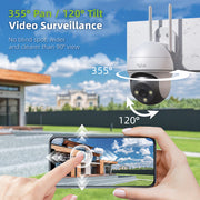 Neue 5MP Outdoor 360°PTZ Wired WIFI Sicherheit Camera-GQ2(5MP) 