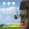 2K-WLAN-Überwachungskamera mit wiederaufladbarem Akku für den Außenbereich (2er-Pack) -GX1C 