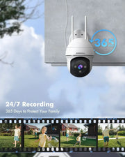 ZUMIMALL 2K Outdoor 360° PTZ Wired WIFI Security  Camera（ZM-GQ2）